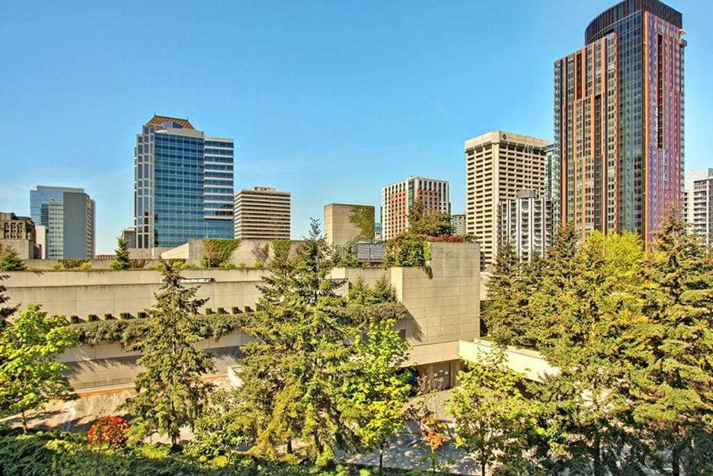 Shared rooftop deck view